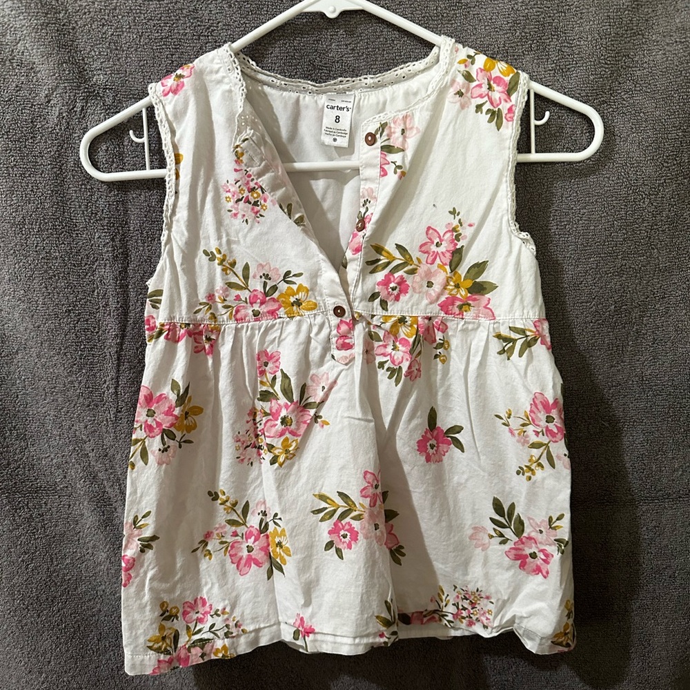 Girls Floral Shirt